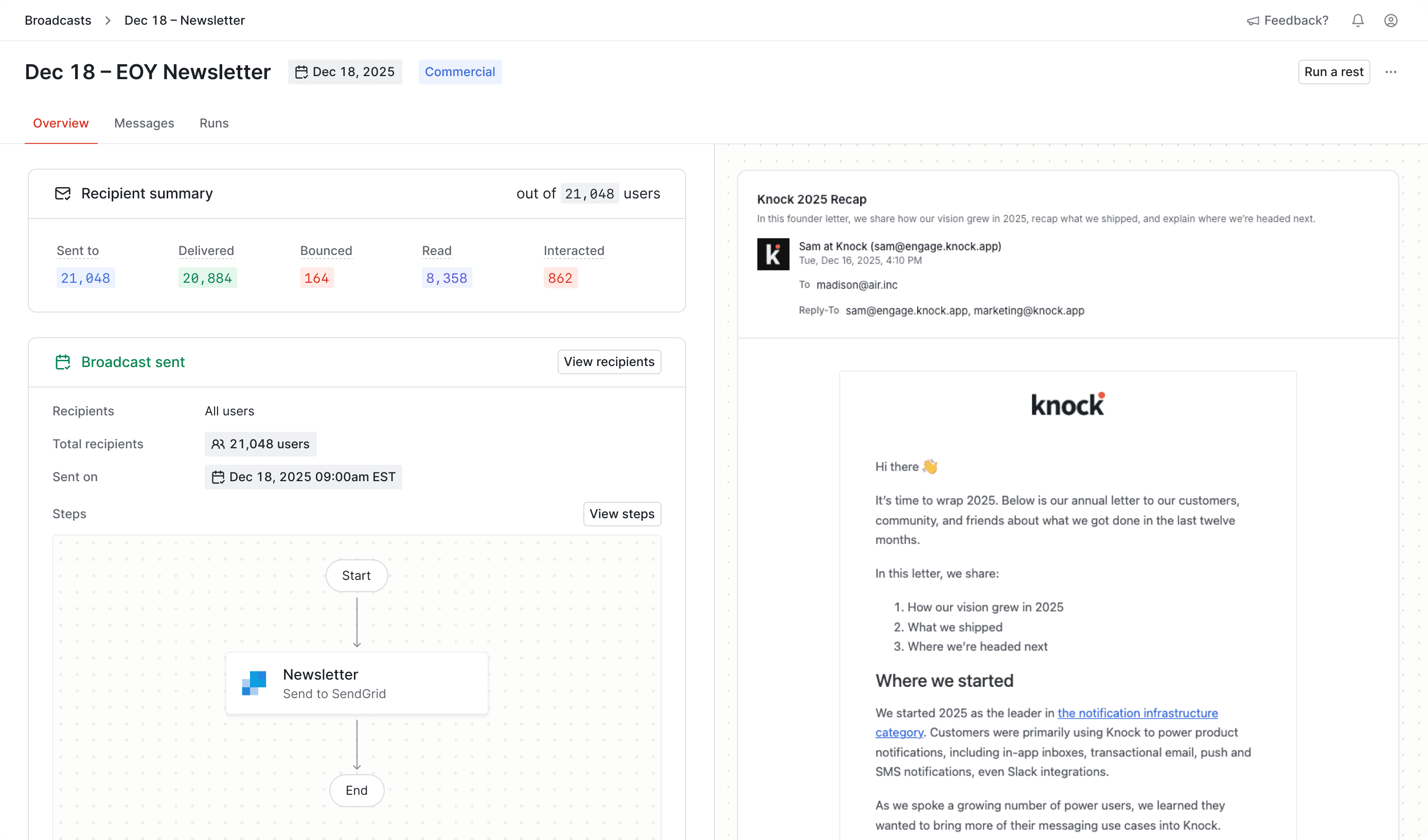 An image of the broadcast editor